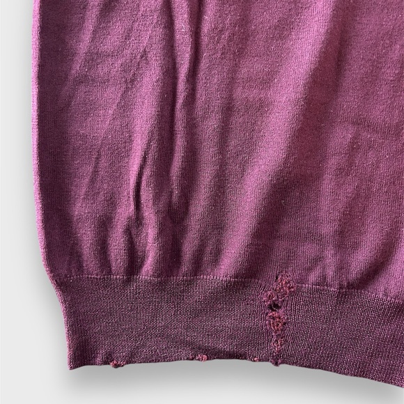 Paul Smith Purple Wool Knit Crewneck Jumper - Small - Picture 5 of 6